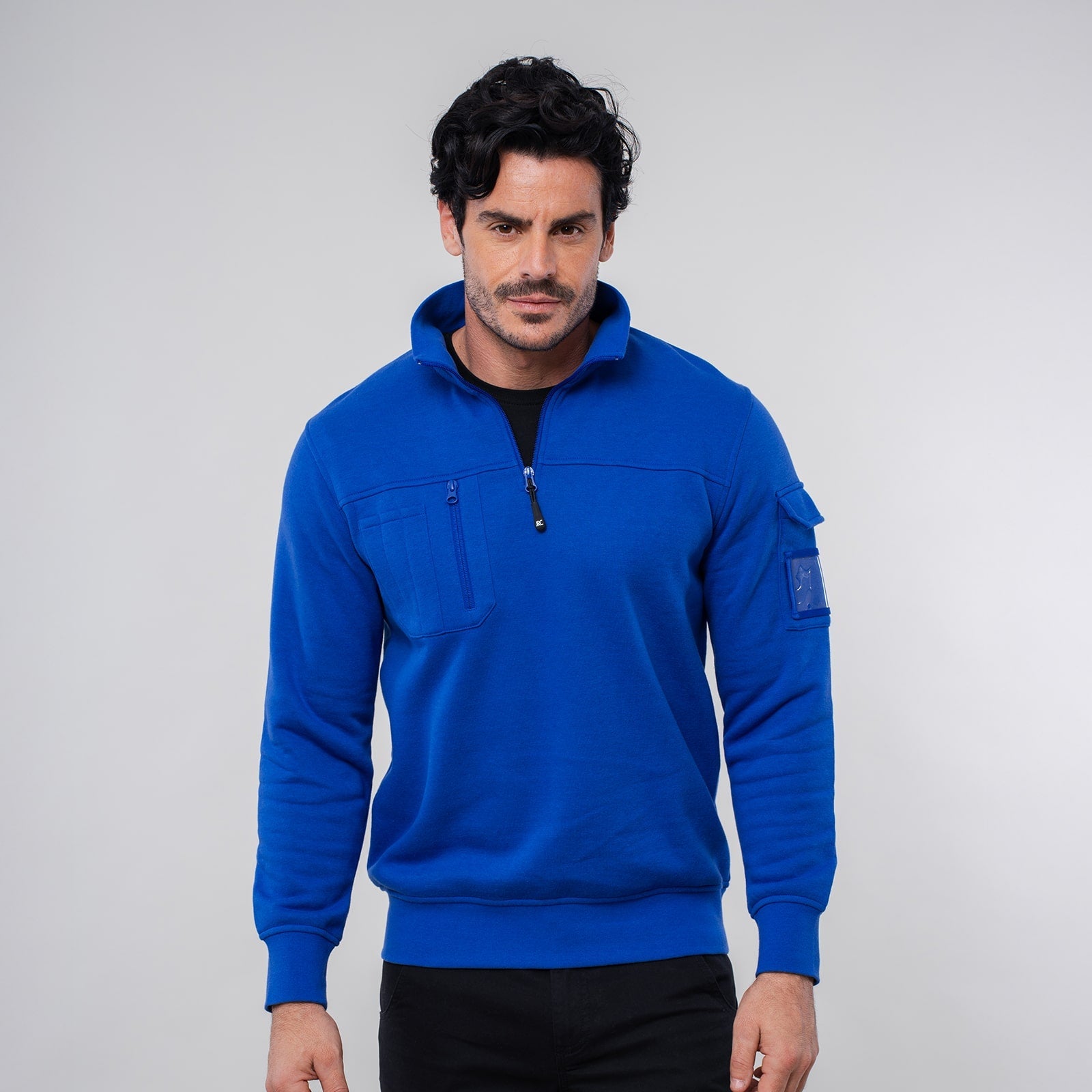 Clique - Felpa con mezza zip cerniera Uomo Donna Unisex Basic Active Half Zip, in poliestere, resistente ai lavaggi, per trekking, escursione, viaggio, tempo libero (Grigio Melange XL Clique - Felpa con mezza zip cerniera Uomo Donna Unisex Basic Active Half Zip, in poliestere, resistente ai lavaggi, per trekking, escursione, viaggio, tempo libero (Grigio Melange XL