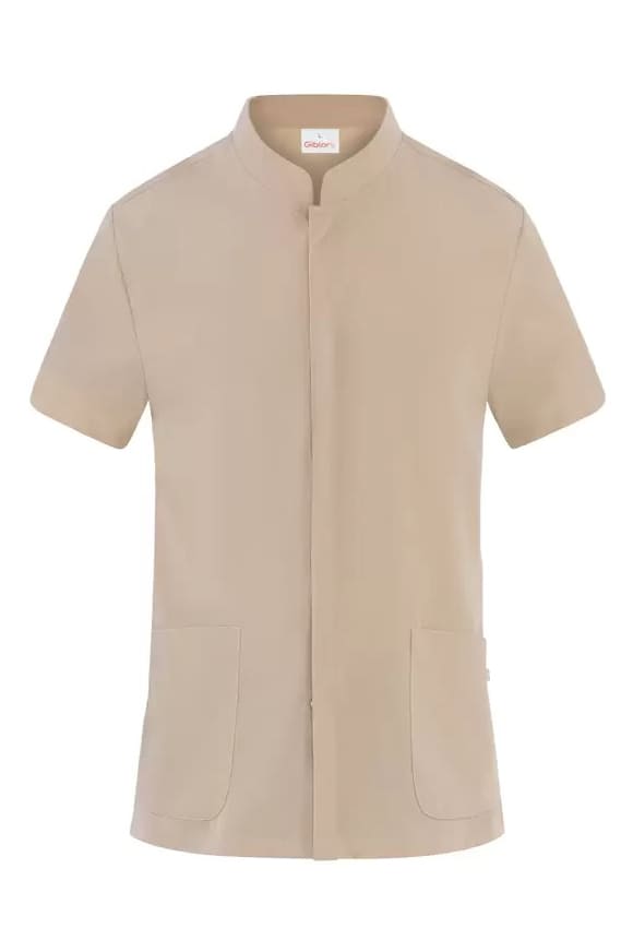 giacca-chef-maniche-corte-microfibra-giblor-ruben-sabbia-25P03K466