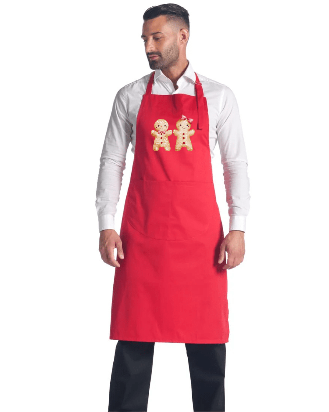 Ragged Rose Grembiule natalizio per bambini per cucinare e lavare i piatti, grembiule con volant con cinturino regolabile per il collo, tasca frontale e cravatte, grembiule rosso nordico per bambini