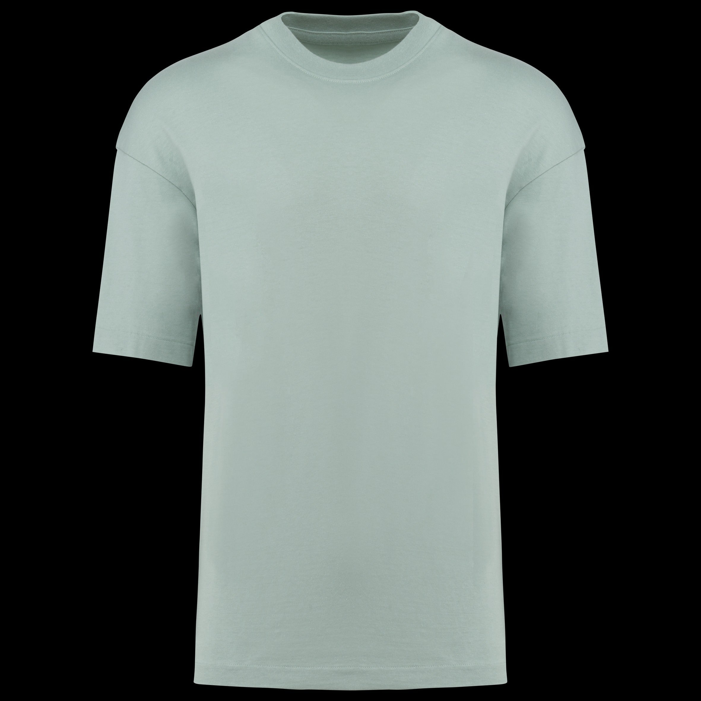 kariban-t-shirt-oversize-cotone-grigio-puro-k3008