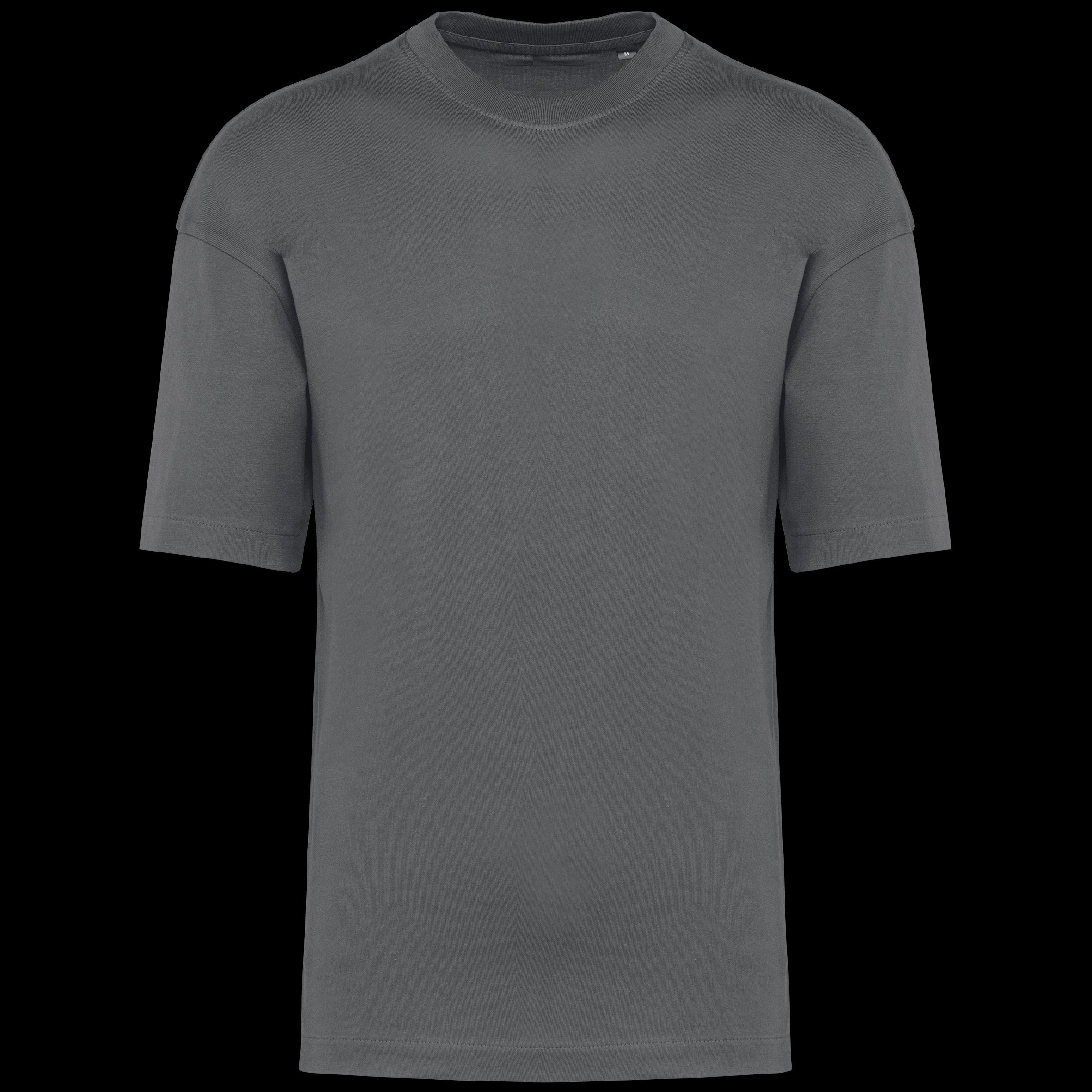 kariban-t-shirt-oversize-cotone-grigio-scuro-k3008