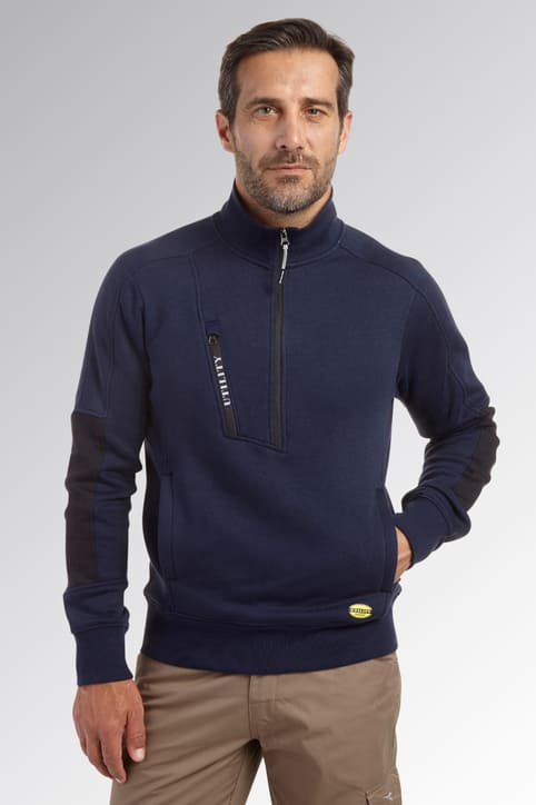 Felpa mezza zip Diadora HZ Litework 280 gr