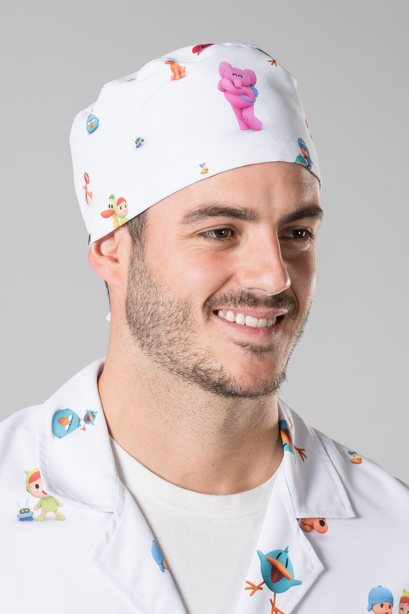 Bandana unisex microfibra fantasia con lacci Pocoyo