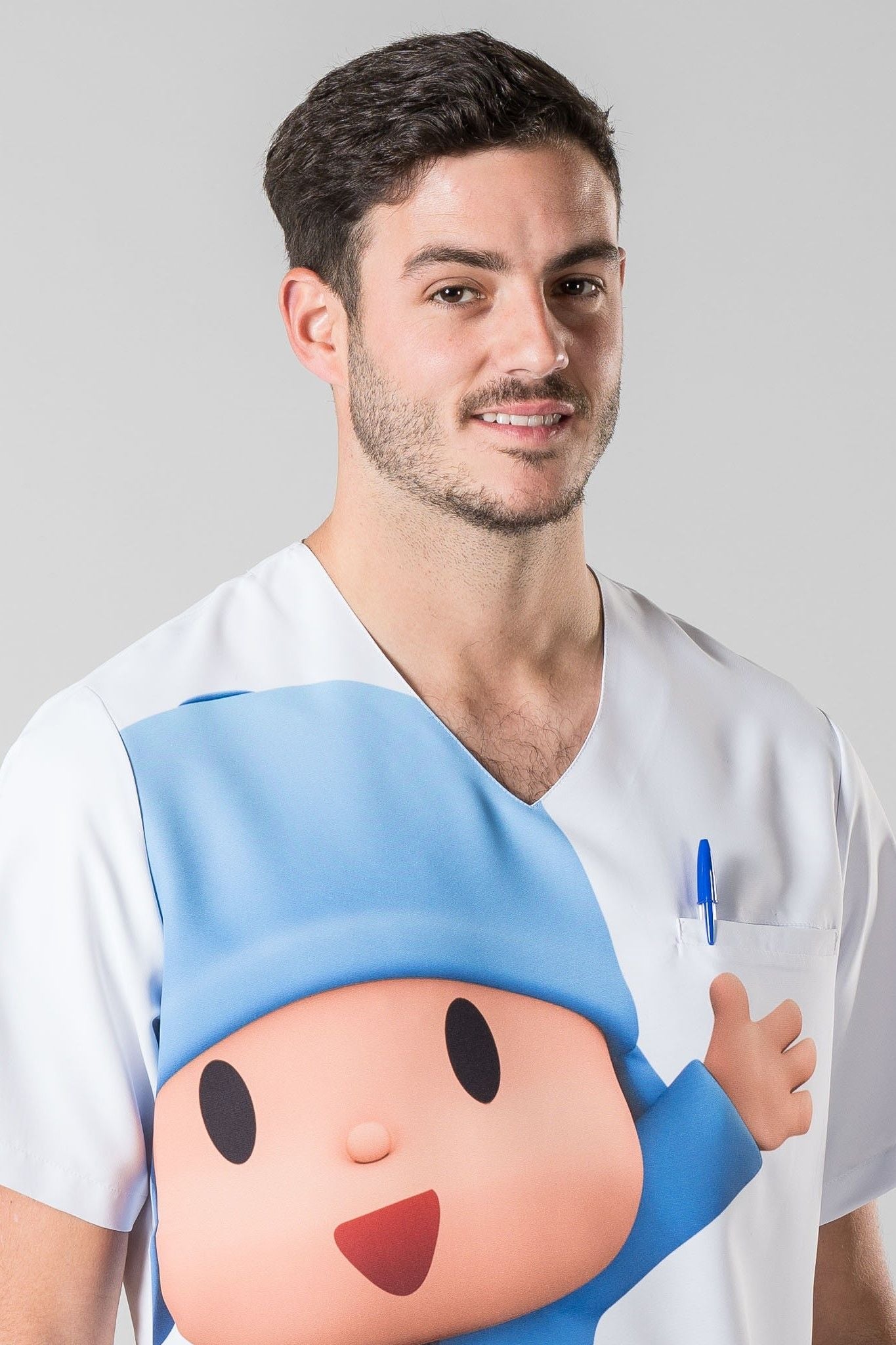 Casacca unisex microfibra scollo a V 3-Pockets Pocoyo