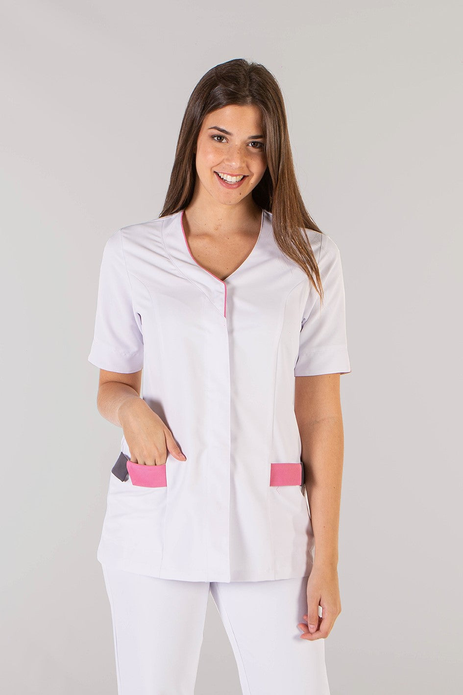 Casacca donna microfibra scollo V 2-Pockets Cris