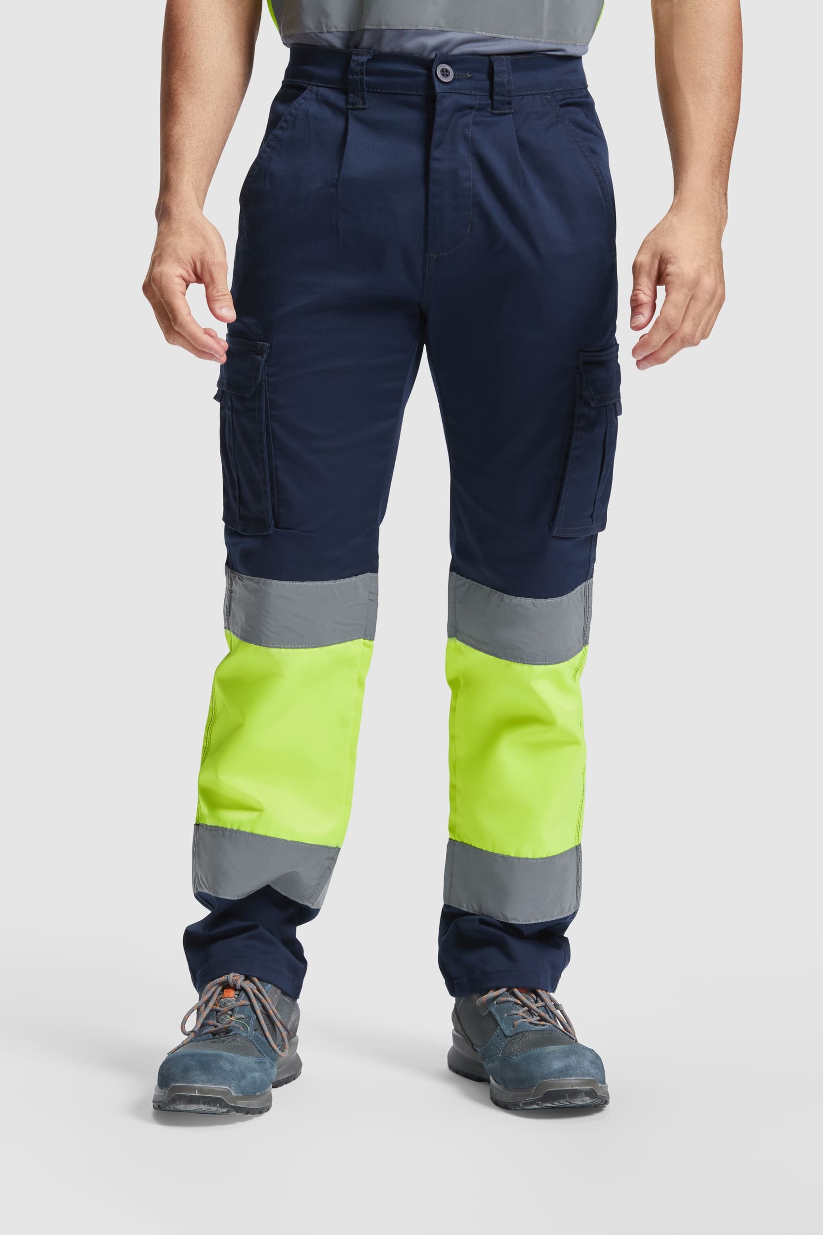 Pantalone elasticizzato alta visibilità Roly Daily Stretch HV 250 gr