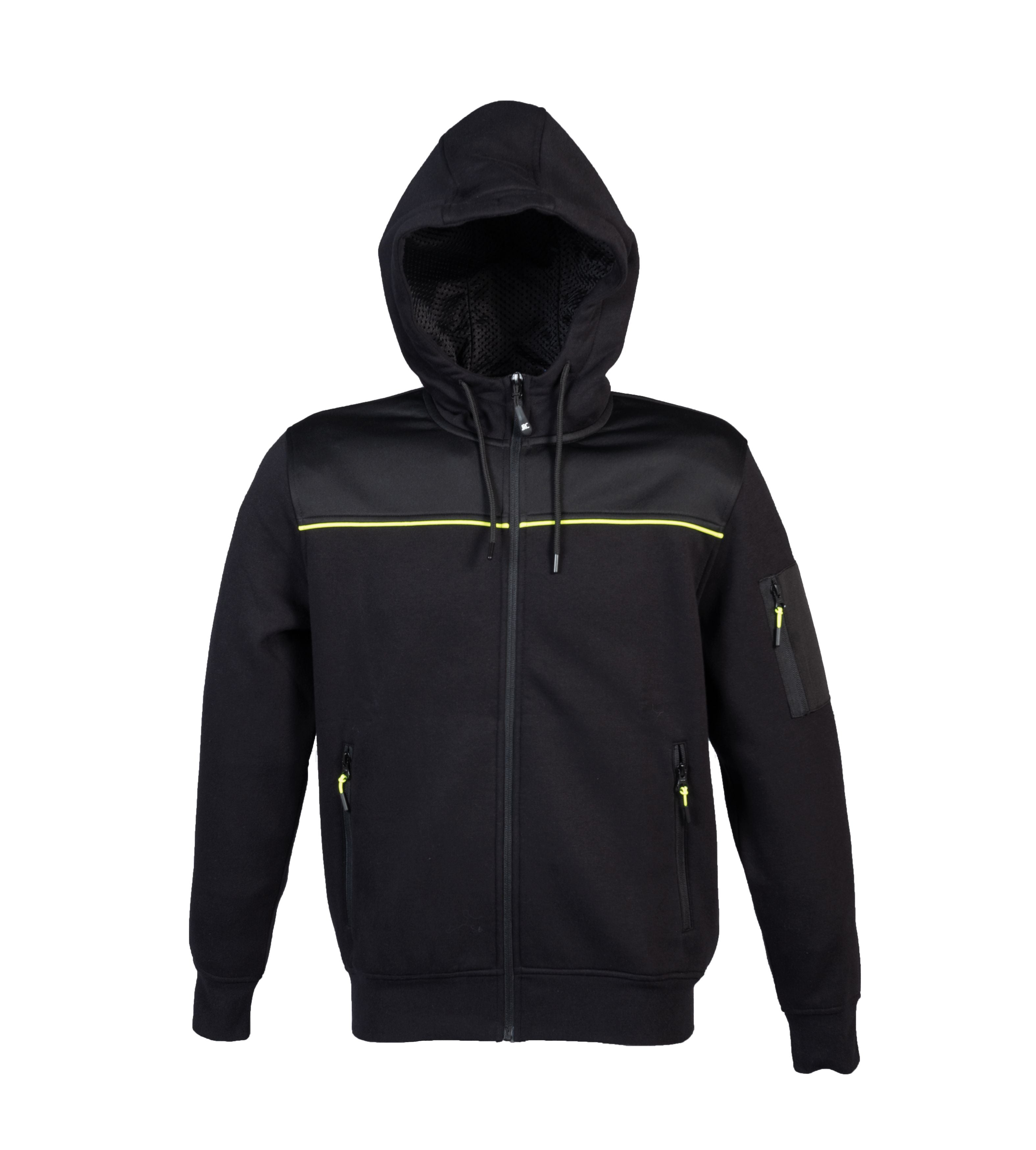 Felpa zip intera con cappuccio JRC Oregon 280 gr