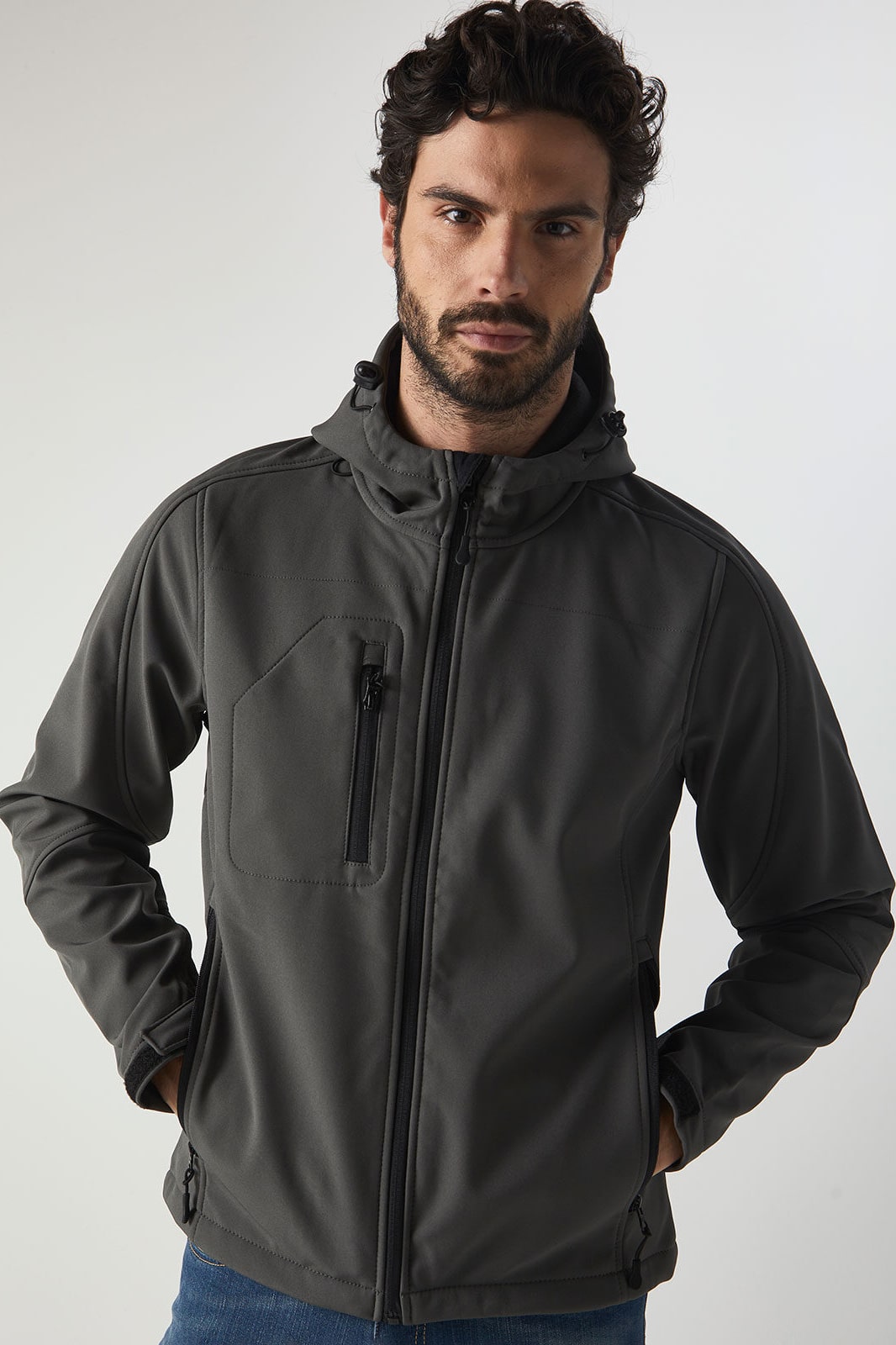 Giacca in softshell Black Spider Storm 340 gr