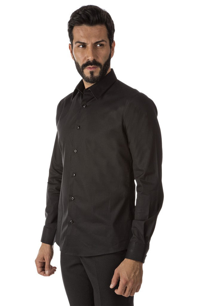 Camicia uomo in cotone slim fit Pellegrini Edward
