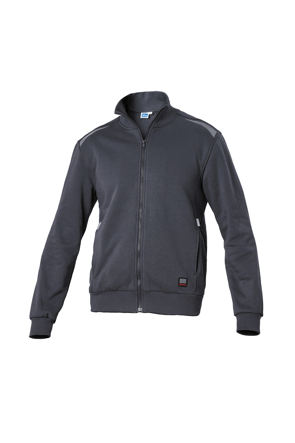 Felpa da lavoro Siggi Task II grigio 23MG0768 full zip 300 g