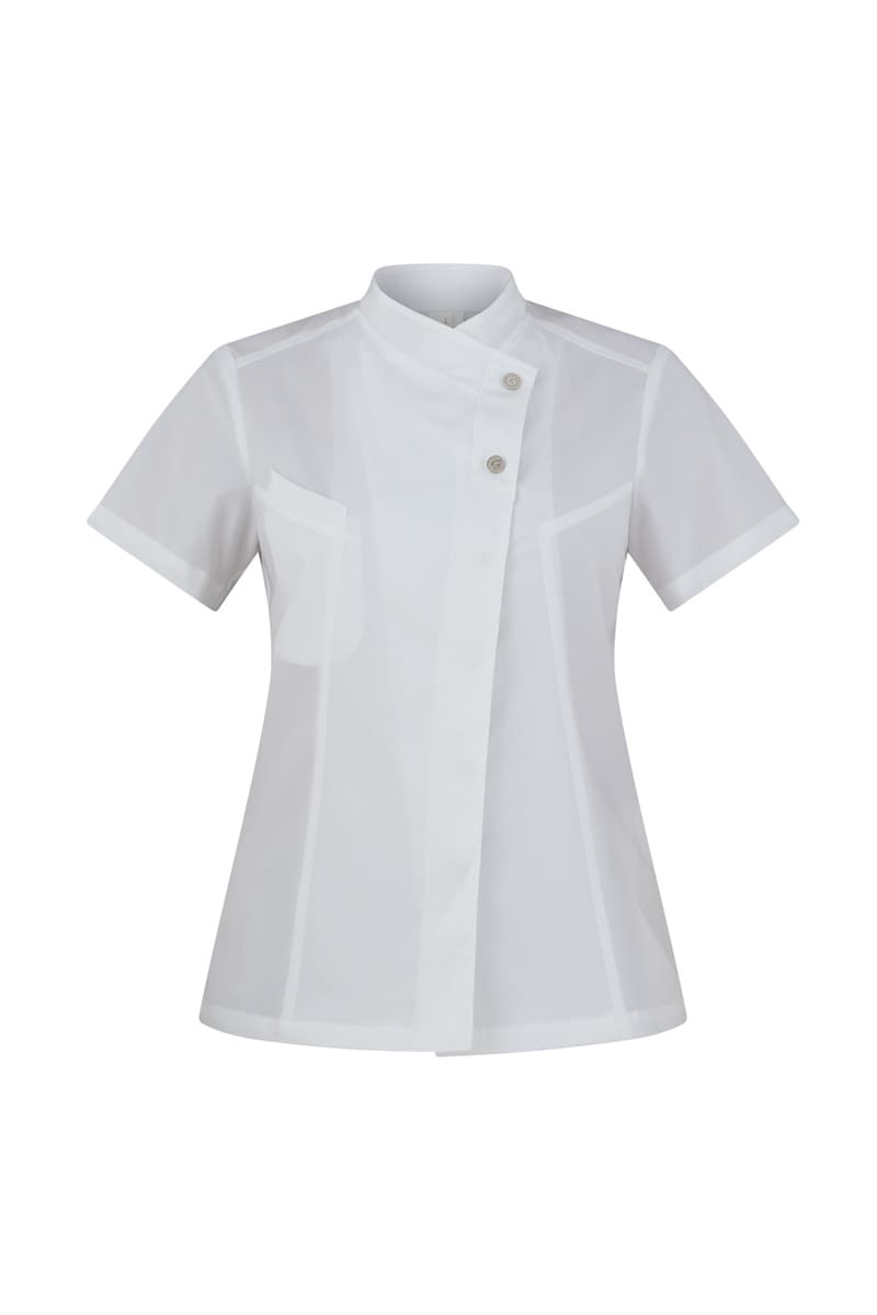 Giacca cuoca donna Giblor’s Megan bianca 23P08G218 ultraleggera traspirante