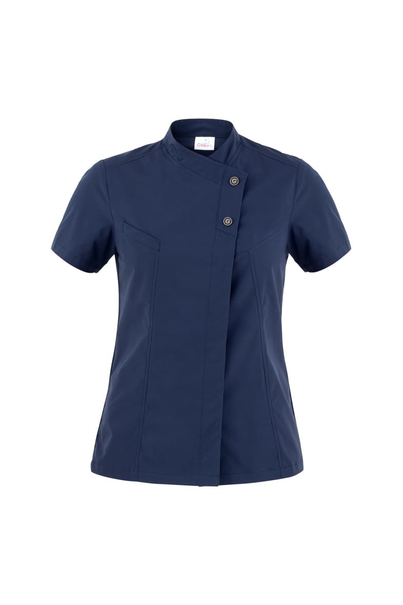 Giacca cuoca donna Giblor’s Megan blu 23P08G218 ultraleggera traspirante