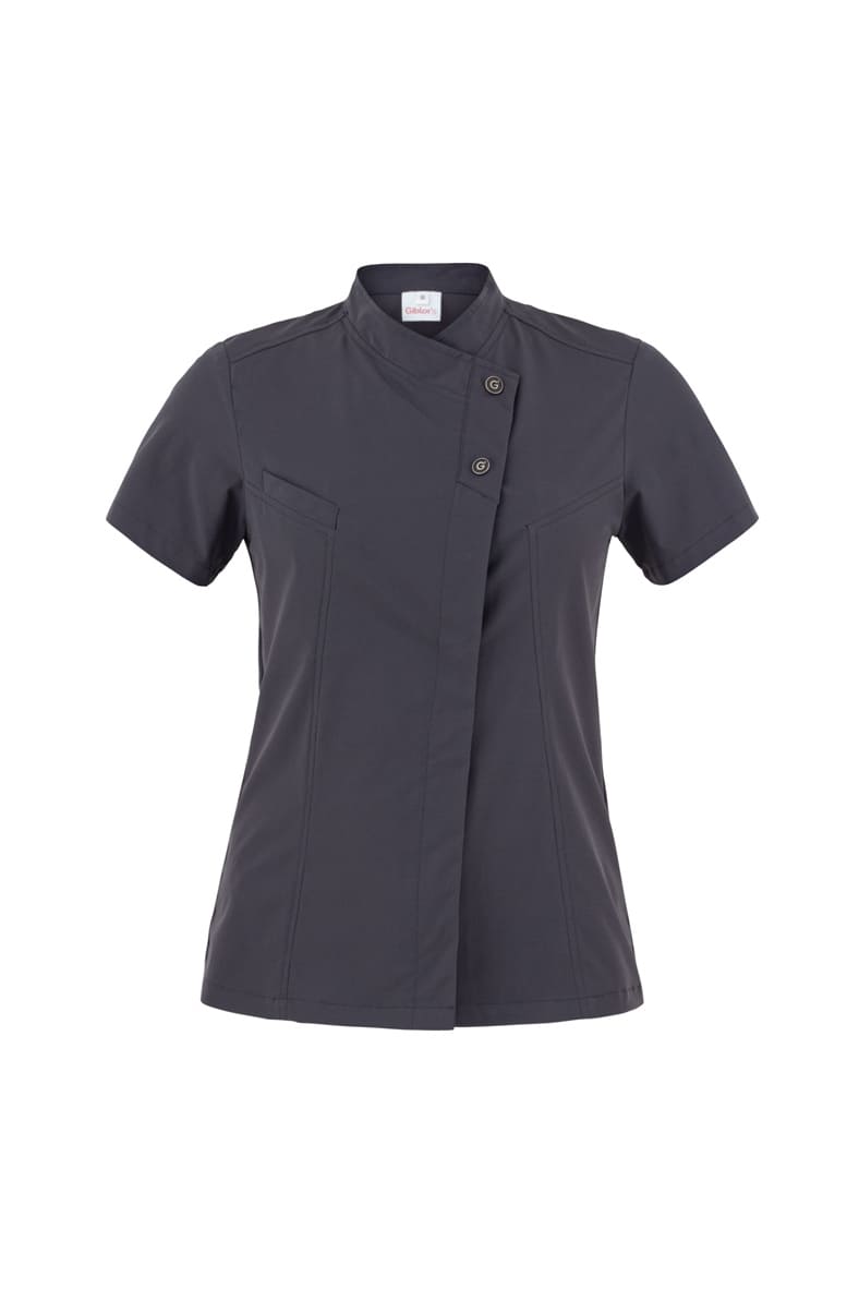 Giacca cuoca donna Giblor’s Megan grigio 23P08G218 ultraleggera traspirante