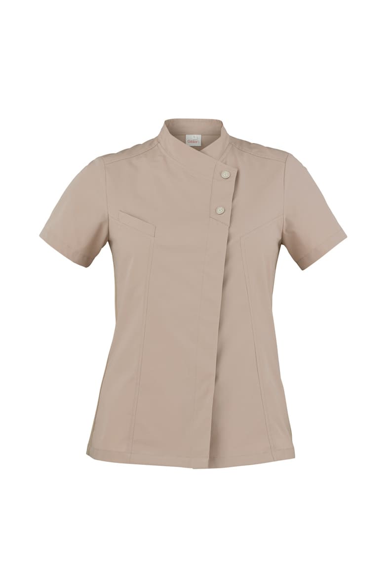 Giacca cuoca donna Giblor’s Megan sabbia 23P08G218 ultraleggera traspirante