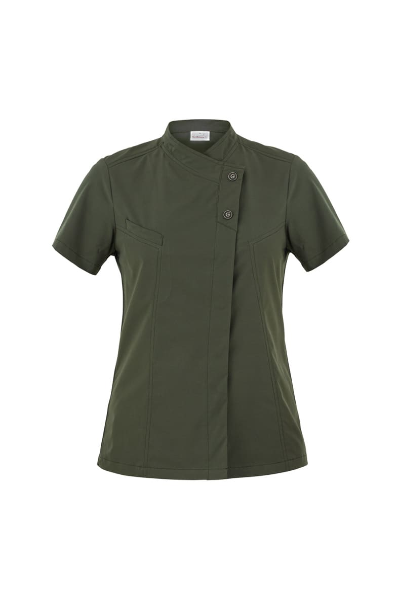 Giacca cuoca donna Giblor’s Megan verde 23P08G218 ultraleggera traspirante