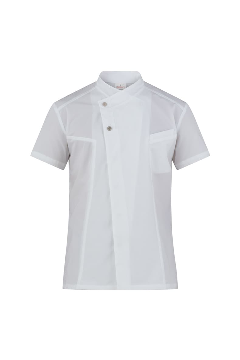 Giacca cuoco uomo Giblor's Harry bianco 23P08G217 G-TECH PRO ultraleggera