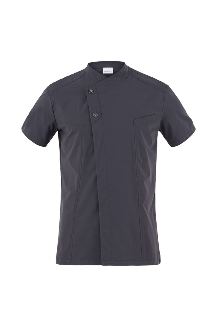 Giacca cuoco uomo Giblor's Harry grigio 23P08G217 G-TECH PRO ultraleggera