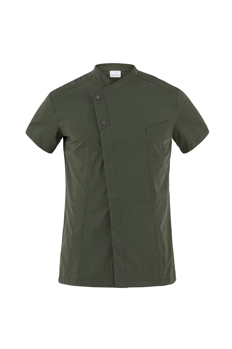 Giacca cuoco uomo Giblor's Harry verde 23P08G217 G-TECH PRO ultraleggera