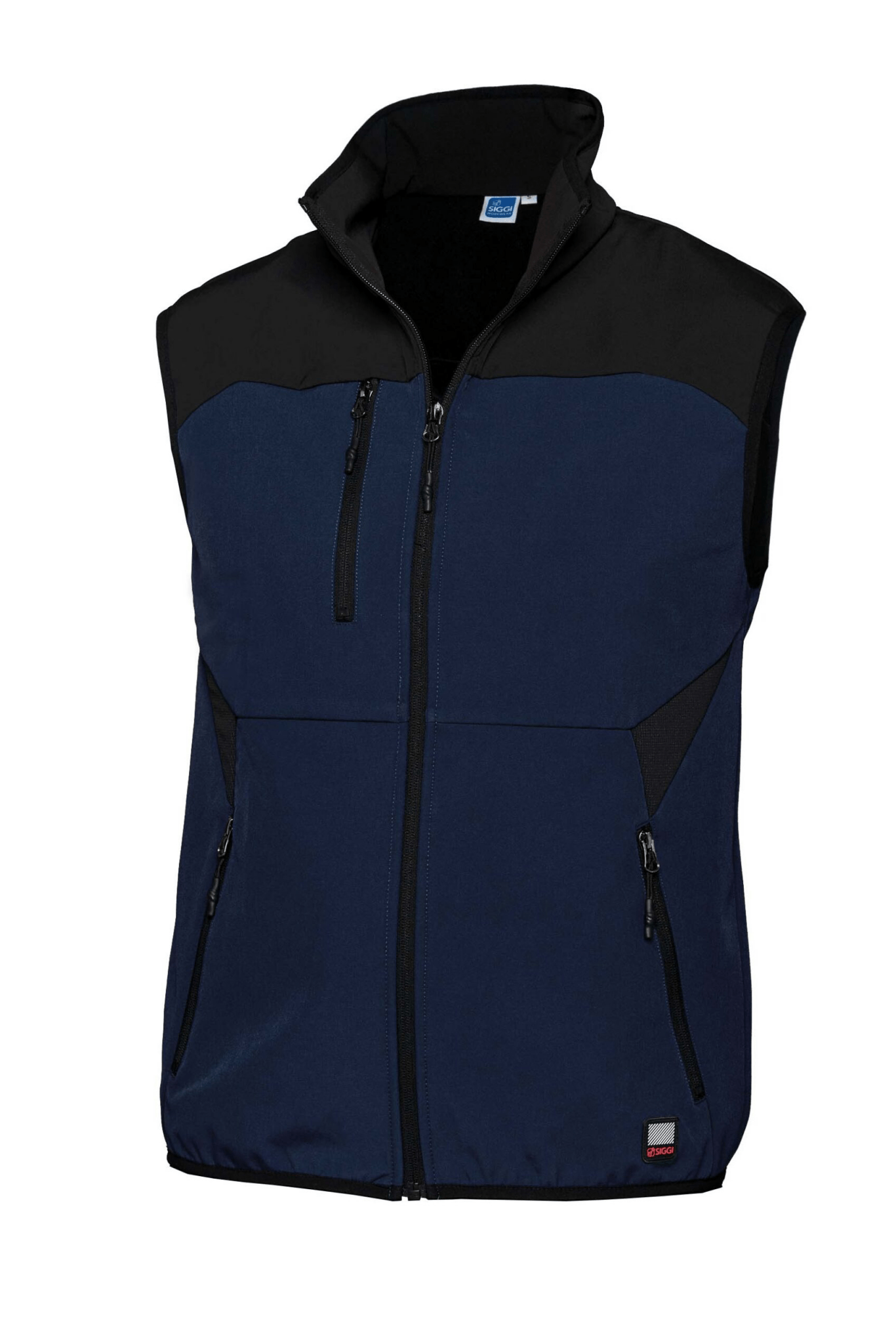 Gilet da lavoro Siggi Nilo blu 73GT0236 stretch 3 strati