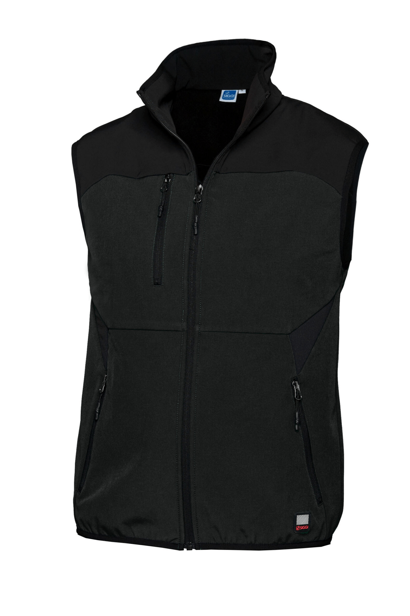 Gilet da lavoro Siggi Nilo nero 73GT0236 stretch 3 strati