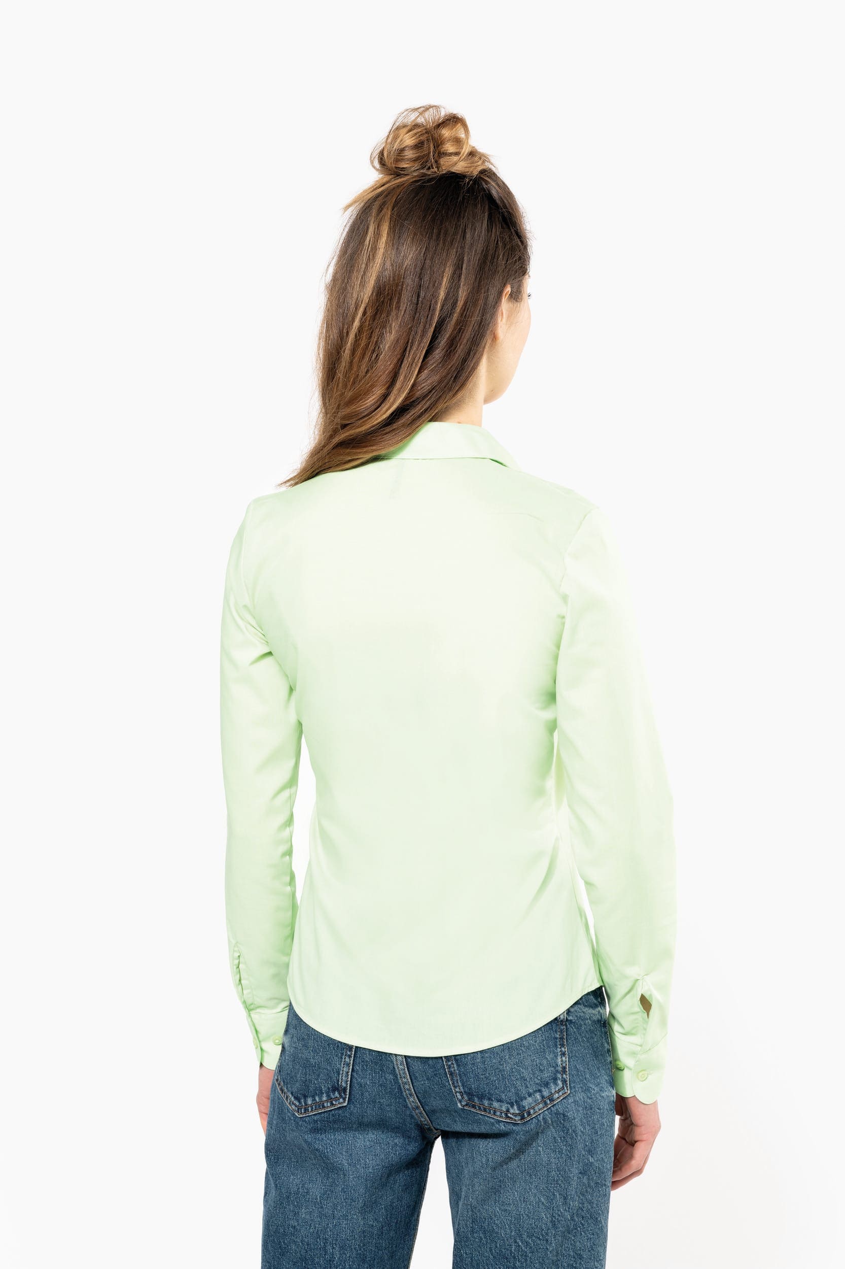 Camicia donna popeline policotone facile da lavare K549