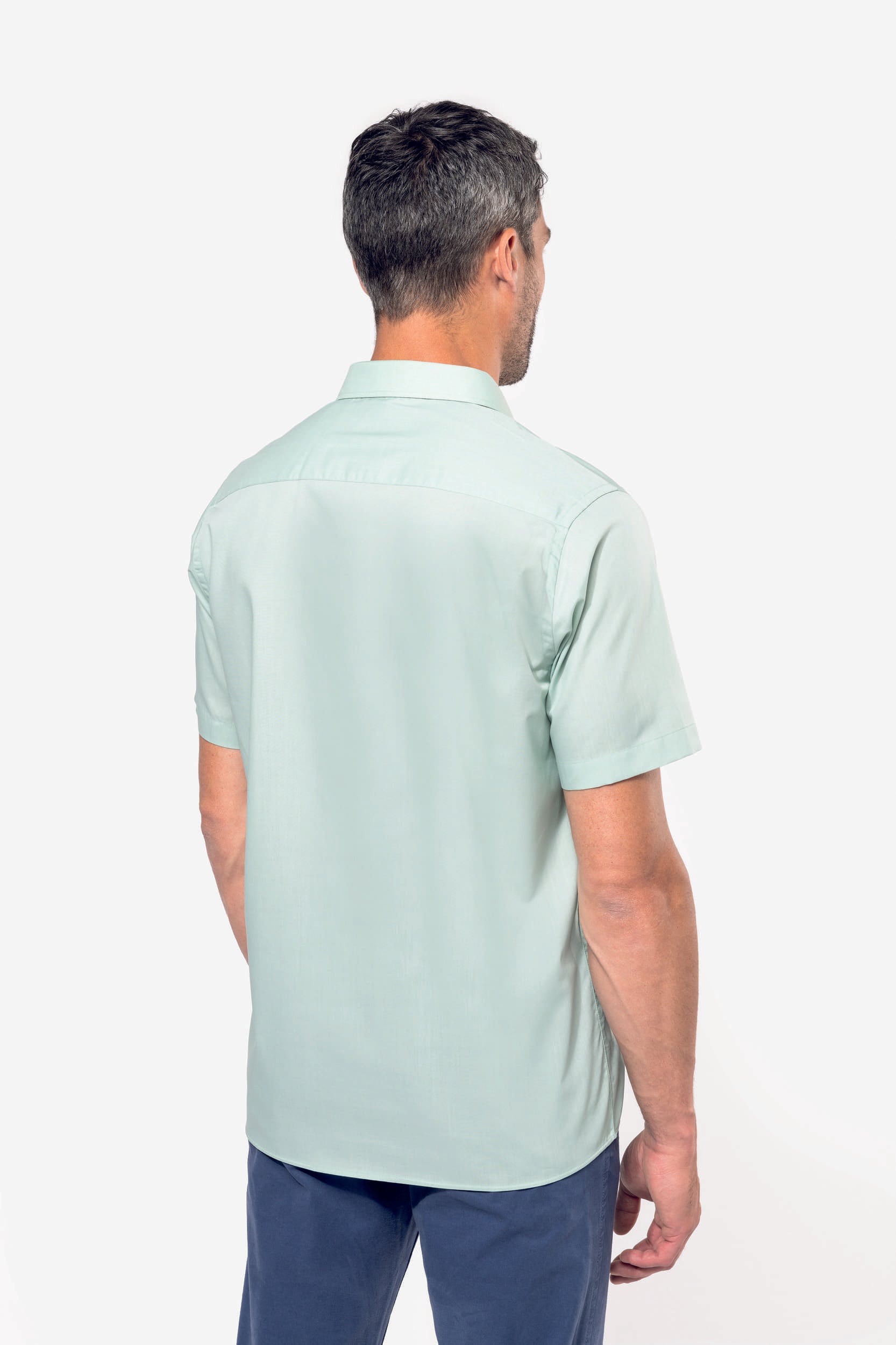 Camiciotto uomo popeline policotone facile da lavare K551