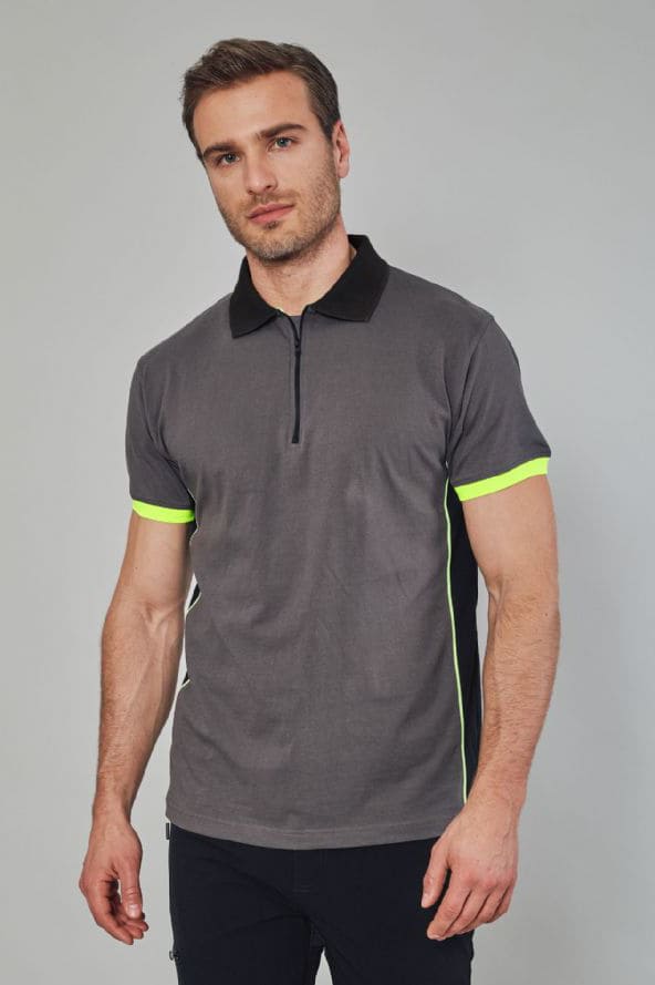 Polo in cotone con zip JRC Florida 165 gr