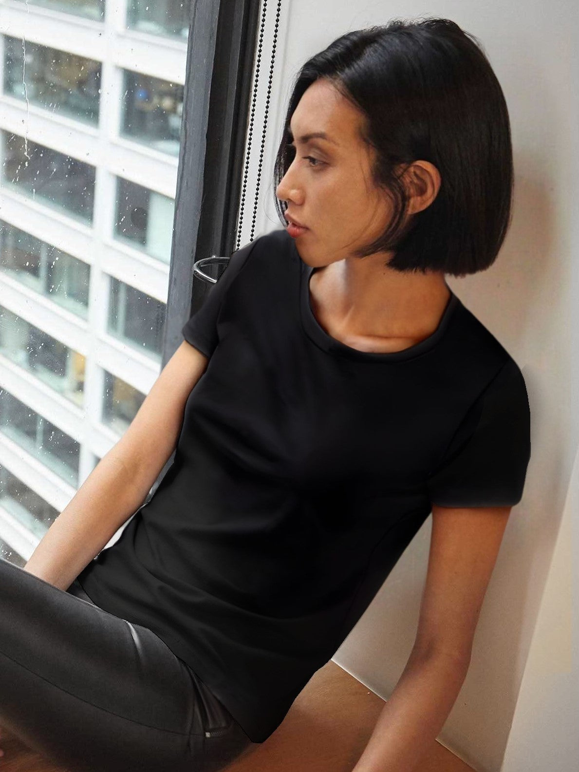 T-shirt donna cotone Inspire girocollo 140 gr