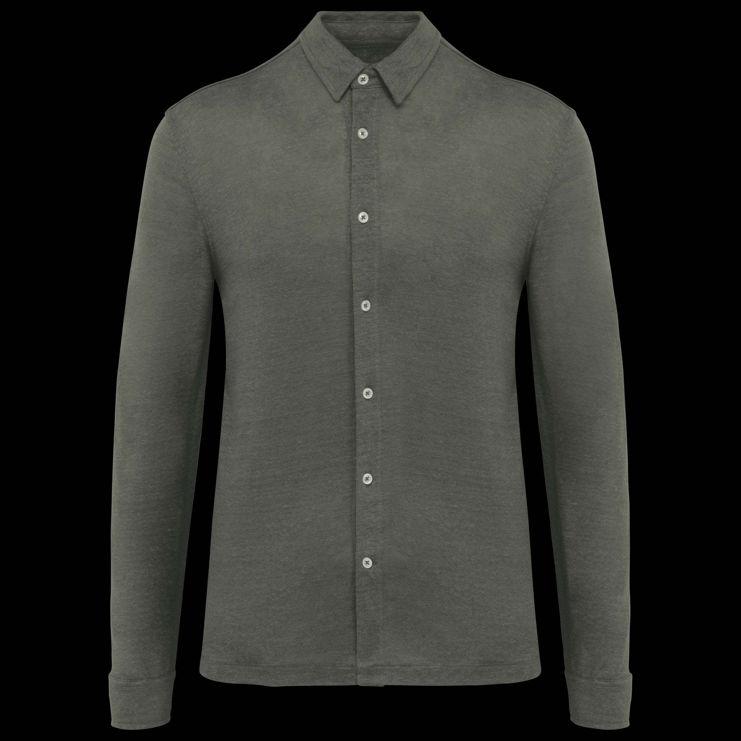 Spasso-camicia-manica-lunga-organic-kaky-SP518