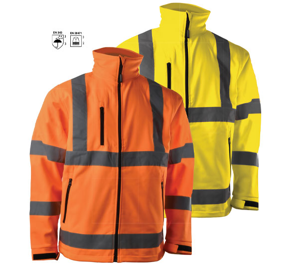 Giubbino alta visibilità Blue Tech Softshell ART250