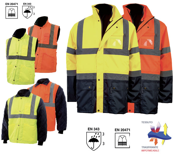Parka alta visibilità Blue Tech ART261
