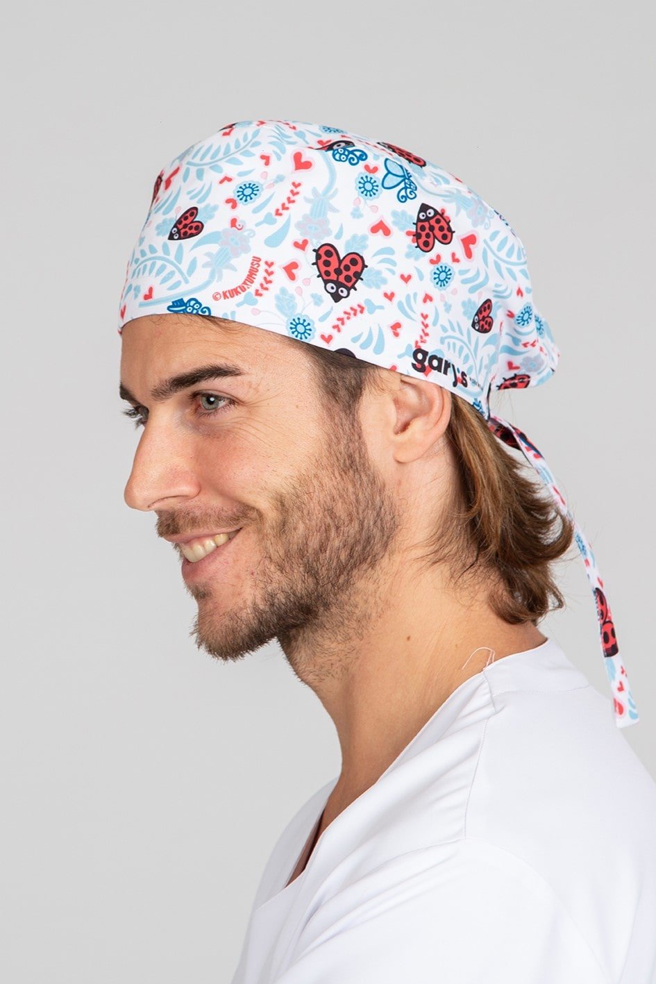 Bandana unisex con lacci microfibra fantasia Gary's 447300 - Westrose SRL - Abbigliamento da Lavoro Personalizzato