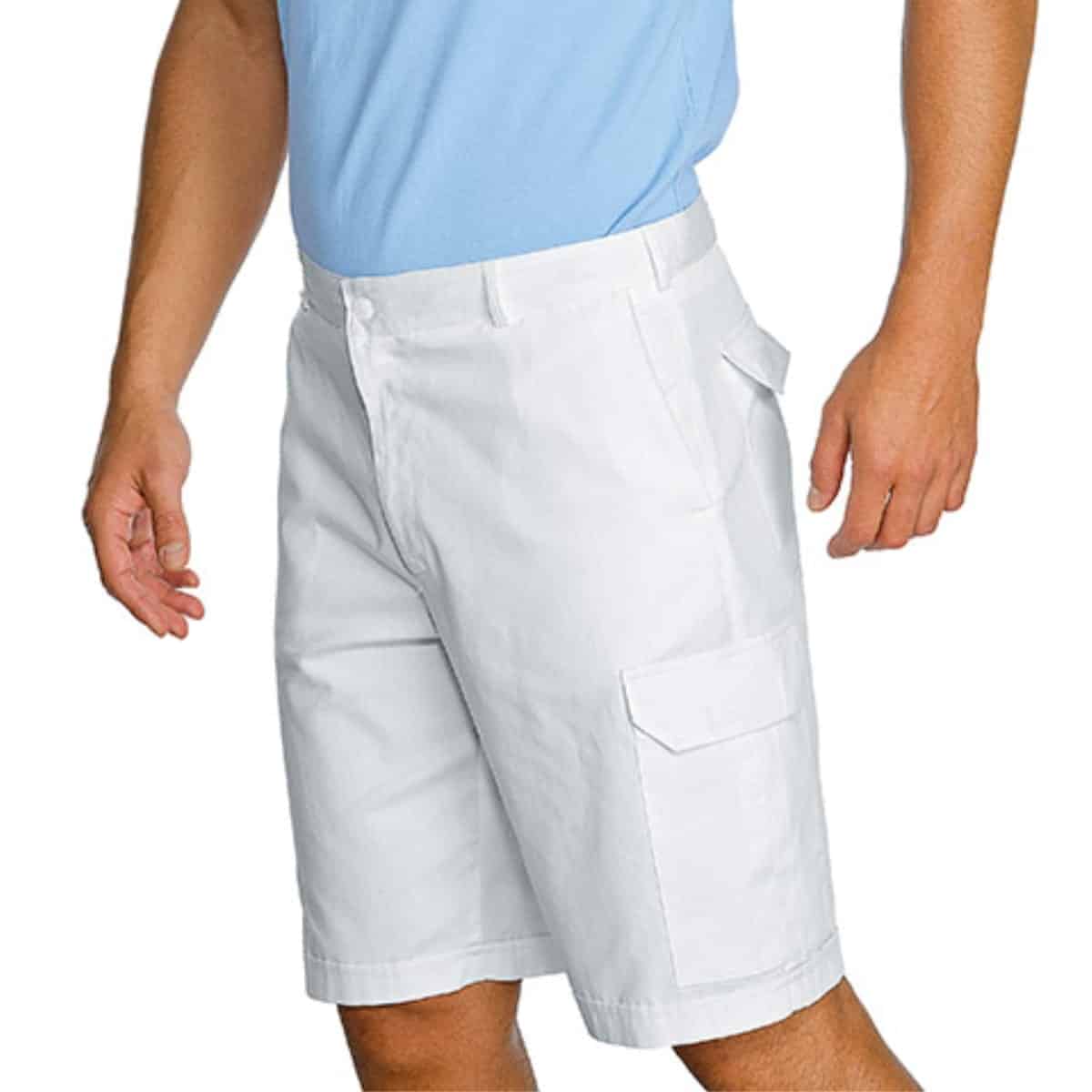 Bermuda panificio con tasconi 100% cotone Naxos - Westrose SRL - Abbigliamento da Lavoro Personalizzato