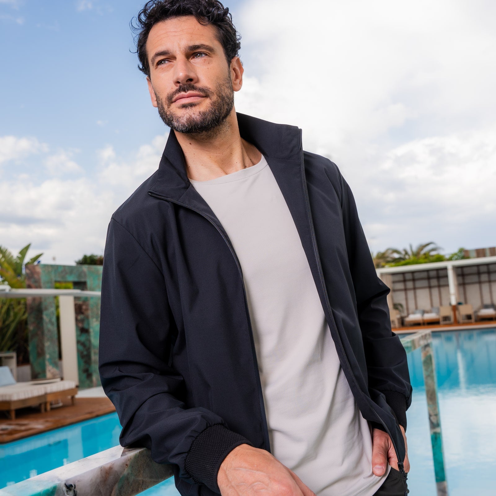 Giubbino idrorepellente elasticizzato JRC Viareggio