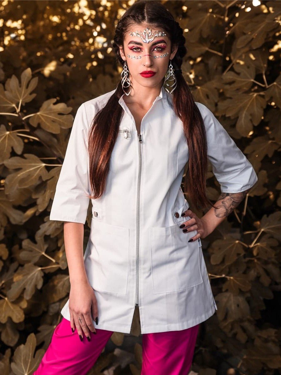 Camice corto estetista cotone Monica - Westrose SRL - Abbigliamento da Lavoro Personalizzato