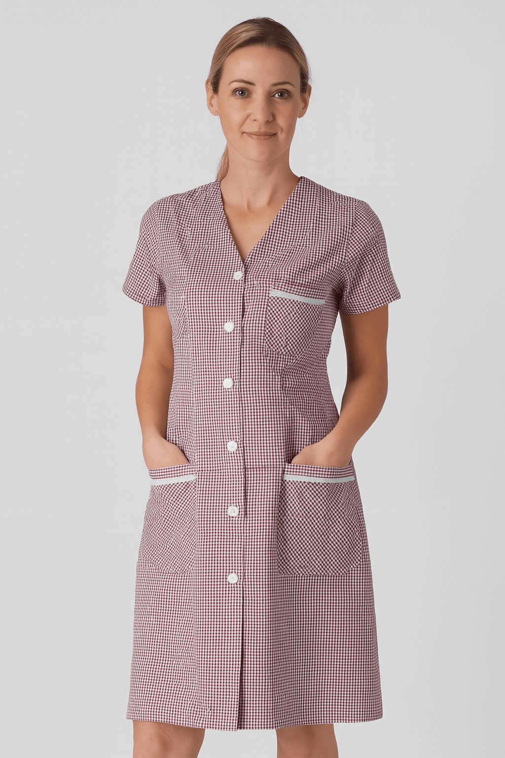 Camice servizio a quadretti Giblor's Viola - Westrose SRL - Abbigliamento da Lavoro Personalizzato