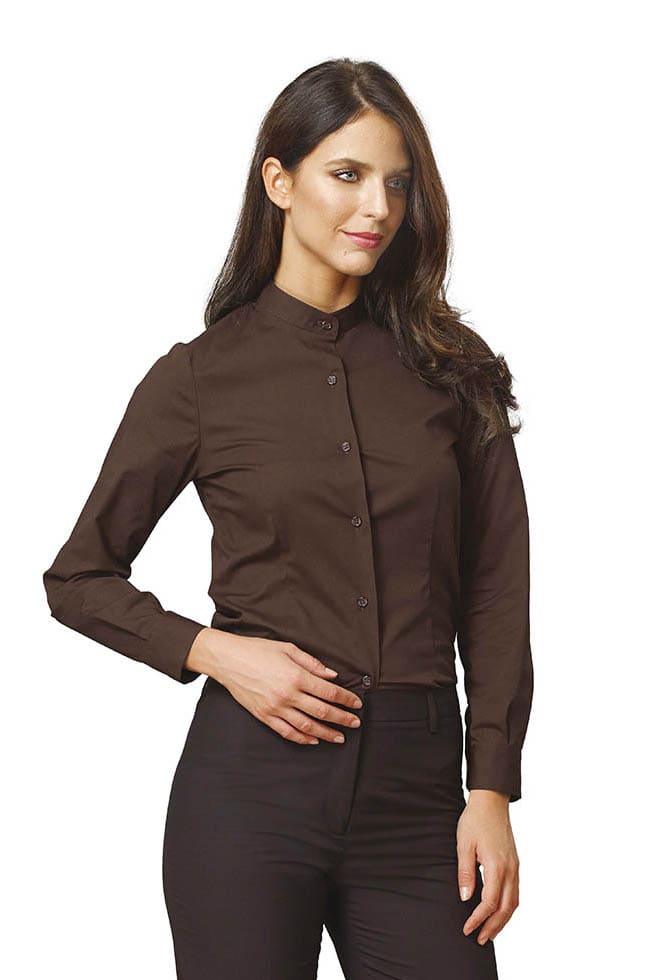 Camicia donna coreana in cotone Siggi Rubina - Westrose SRL - Abbigliamento da Lavoro Personalizzato