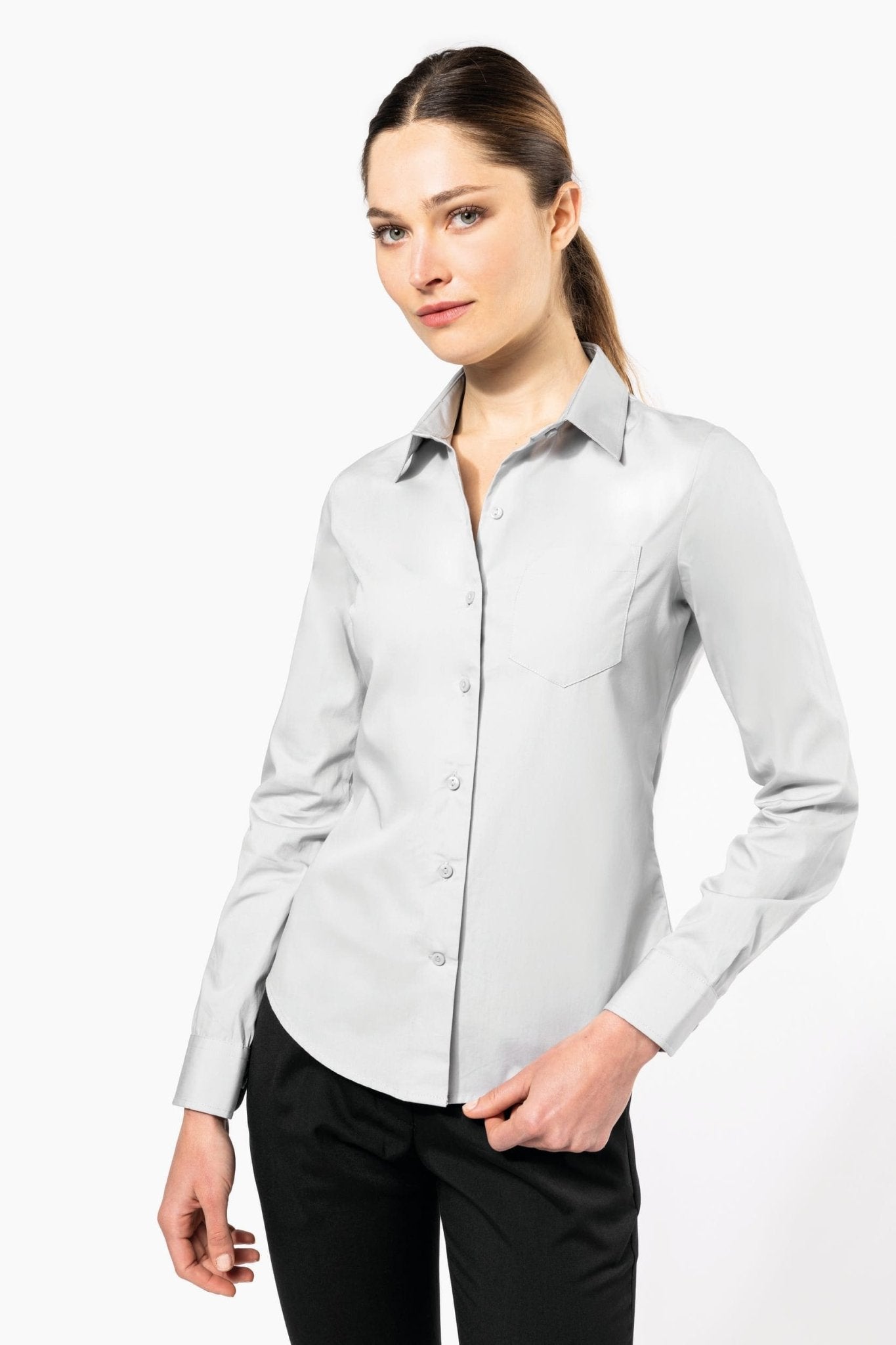 Camicia donna popeline 100% cotone K542 - Westrose SRL - Abbigliamento da Lavoro Personalizzato