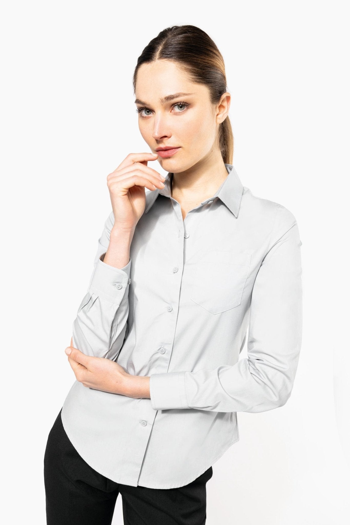 Camicia donna popeline 100% cotone K542 - Westrose SRL - Abbigliamento da Lavoro Personalizzato