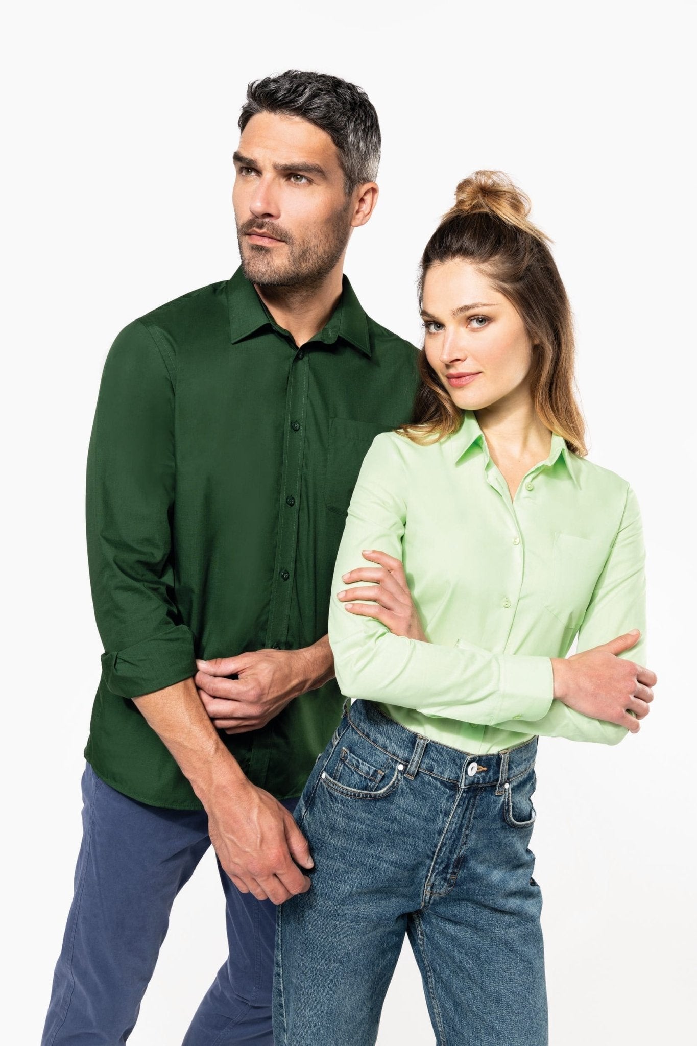 Camicia donna popeline policotone facile da lavare K549 - Westrose SRL - Abbigliamento da Lavoro Personalizzato