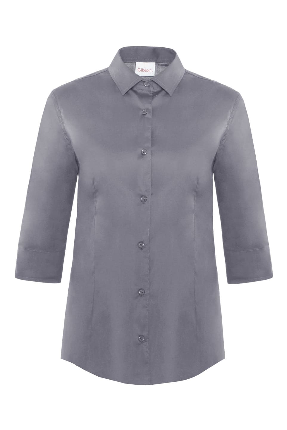 camicia-grigio-donna-cameriera-manica3-4-giblor-flavia