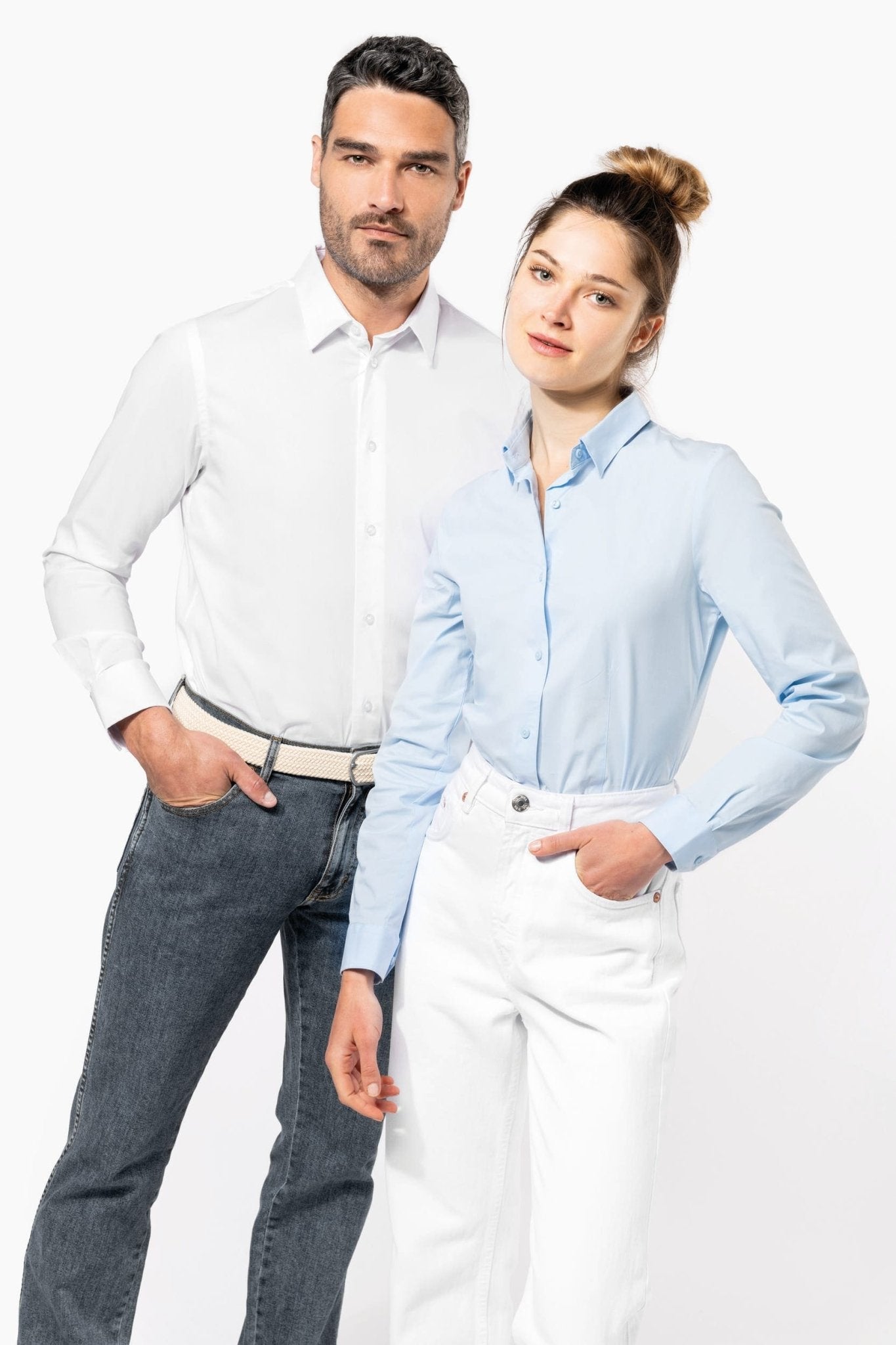 Camicia uomo cotone elasticizzato K529 - Westrose SRL - Abbigliamento da Lavoro Personalizzato