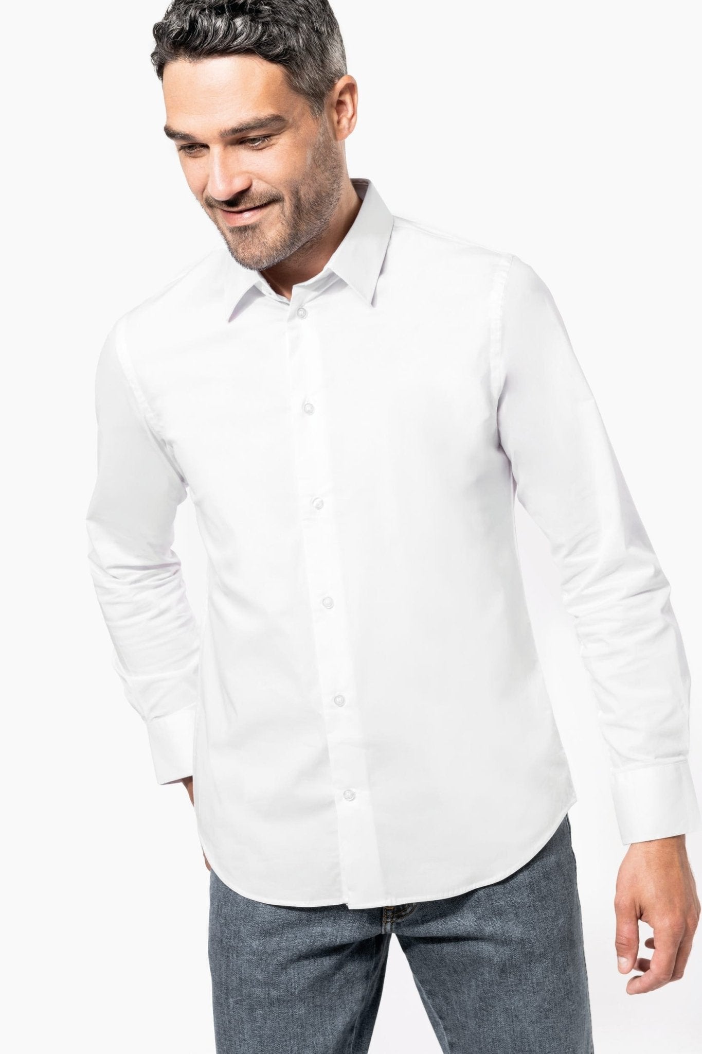 Camicia uomo cotone elasticizzato K529 - Westrose SRL - Abbigliamento da Lavoro Personalizzato