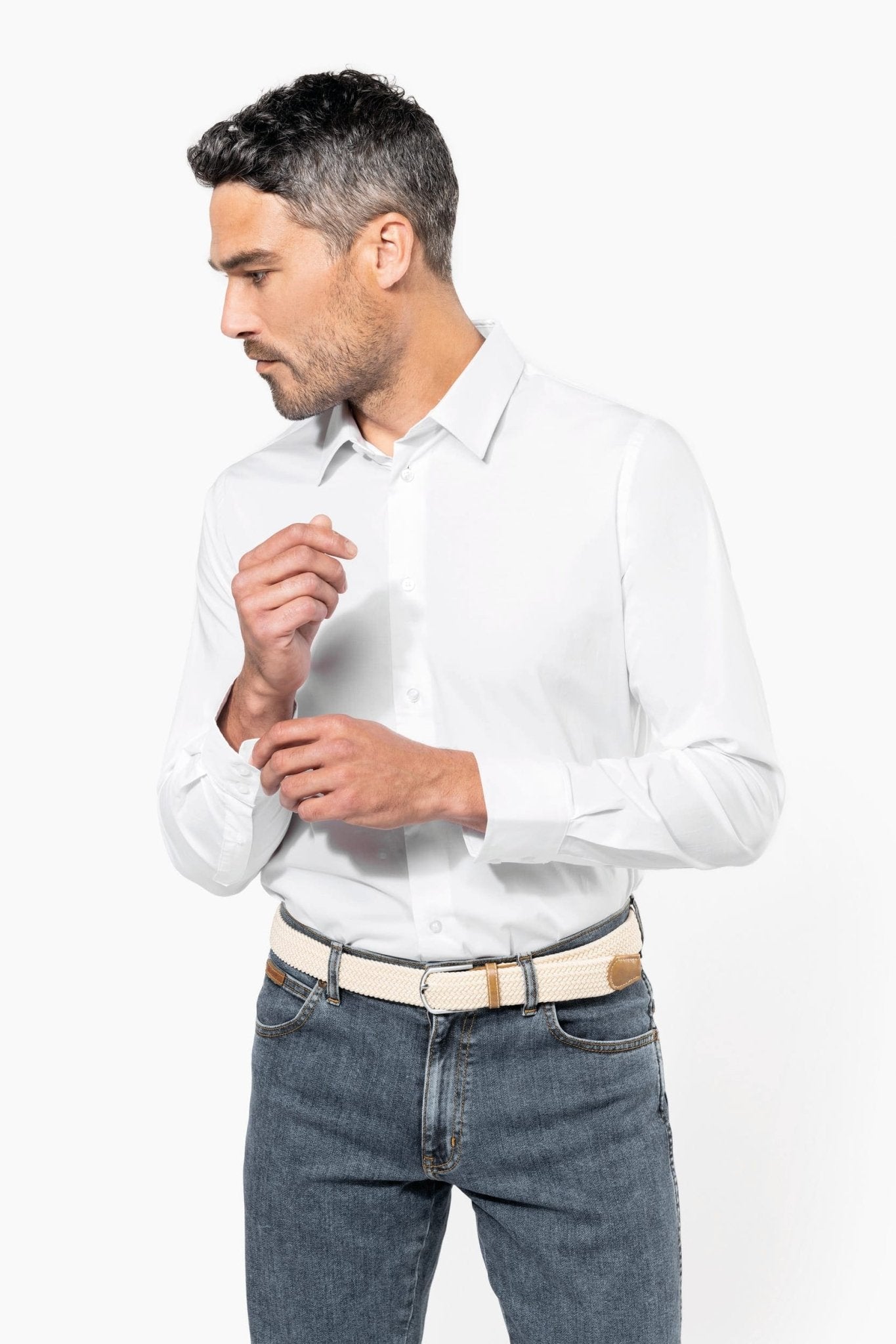 Camicia uomo cotone elasticizzato K529 - Westrose SRL - Abbigliamento da Lavoro Personalizzato