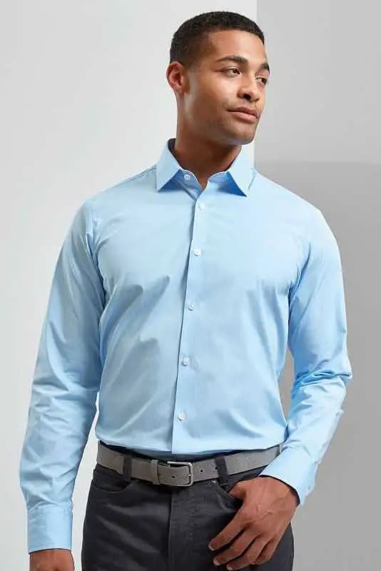 Camicia uomo in cotone elasticizzato Premier Fit Cotton PR244 - Westrose SRL - Abbigliamento da Lavoro Personalizzato