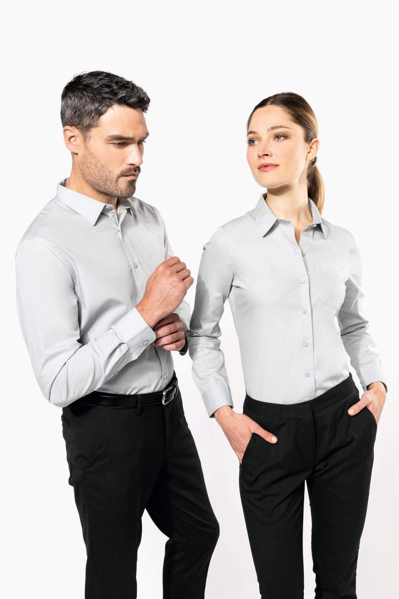 Camicia uomo popeline 100% cotone K541 - Westrose SRL - Abbigliamento da Lavoro Personalizzato