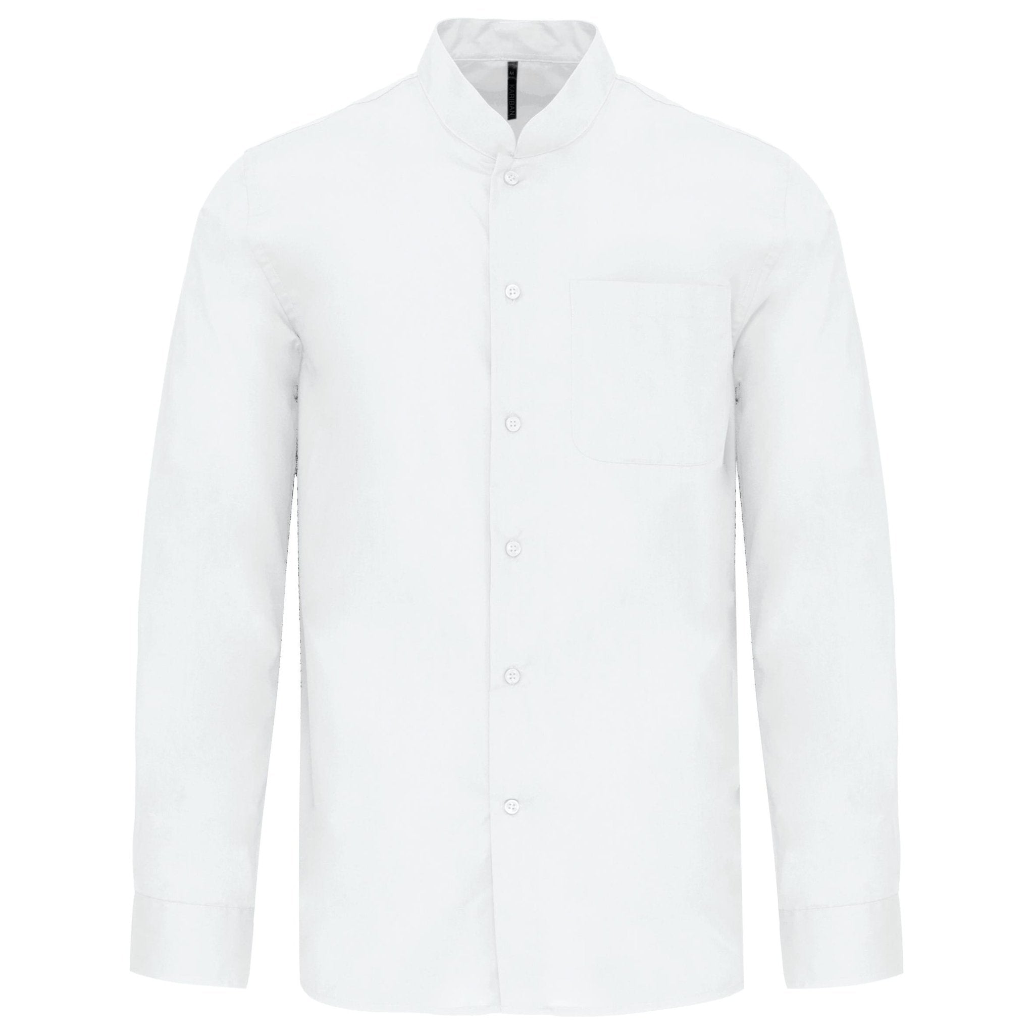 Camicia uomo popeline policotone collo alla coreana facile da lavare K515 - Westrose SRL - Abbigliamento da Lavoro Personalizzato