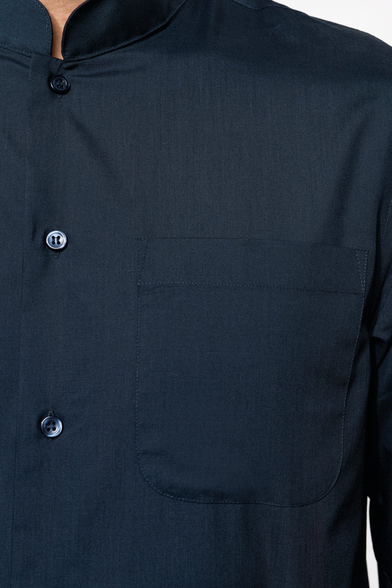 Camicia uomo popeline policotone collo alla coreana facile da lavare K515 - Westrose SRL - Abbigliamento da Lavoro Personalizzato