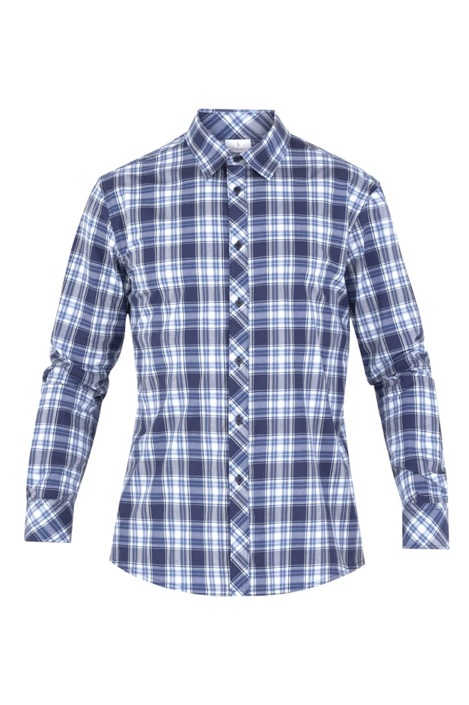Camicia uomo scozzese in cotone Giblor's Boris - Westrose SRL - Abbigliamento da Lavoro Personalizzato