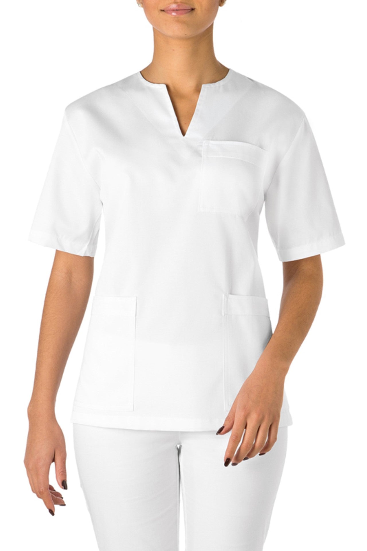 Casacca donna cotton con scollo a lacrima 3 - Pockets Margherita - Westrose SRL - Abbigliamento da Lavoro Personalizzato